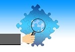 hand, keep, magnifying glass