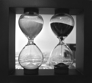 Free Hourglass Black-And-White photo and picture
