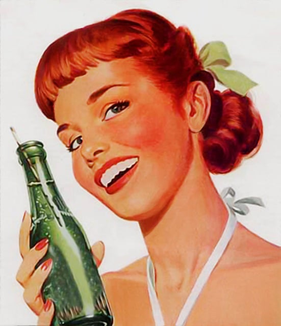 Soda, Botella, Anuncios Antiguos