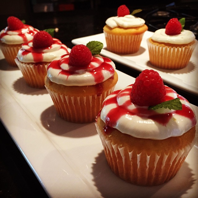 Free Cupcake Raspberry photo and picture