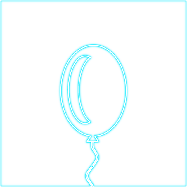 Free balloon blue celebration illustration