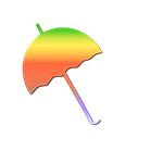 umbrella, colorful, brolly