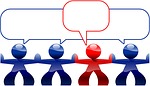 work, network, human