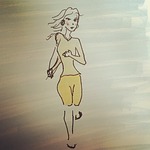 runner, girl, running