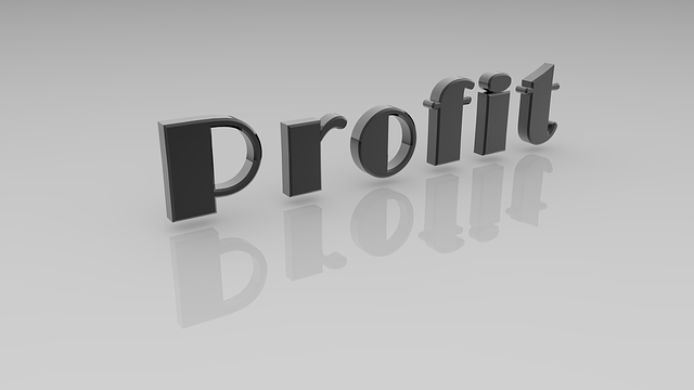 Free profit business reflection illustration