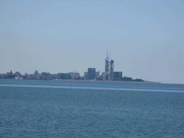 Batumi, Georgia, Ciudad, Mar, Cielo