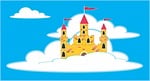 cloud, castle, palace