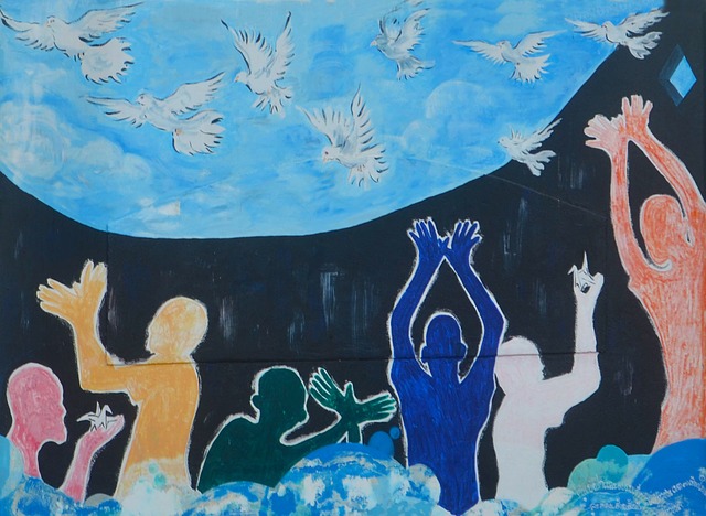 Free moon dancing reaching illustration
