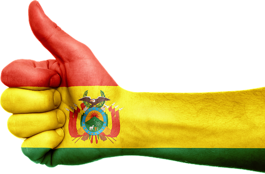 Bolivia, Steag, Mână, Naţional, Degete