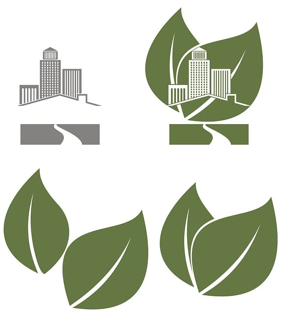 Free green nature building illustration