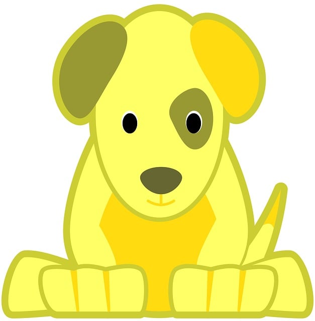 Free grooming pet dog illustration