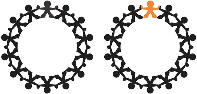 Free support man isolated illustration