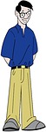 guy, person, cartoon