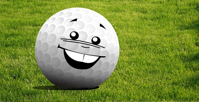 Free golf mascot pin illustration