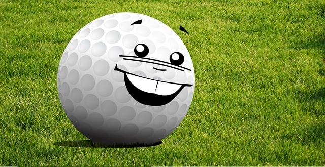 Free golf mascot pin illustration