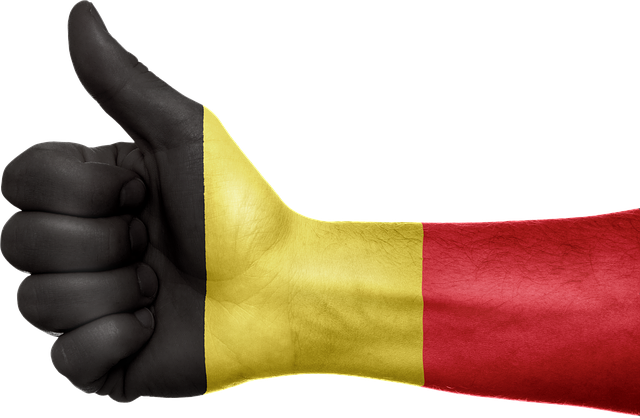 Belgien, Flag, Hånd, National, Fingre