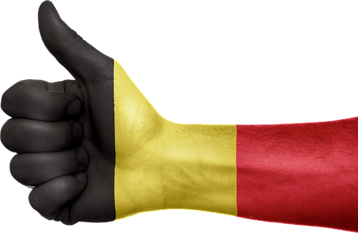 Belgia, Steag, Mână, Naţional, Degete