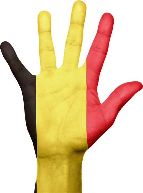 Belgia, Steag, Mână, Naţional, Degete