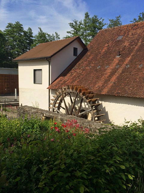 Free Water Wheel Garden photo and picture