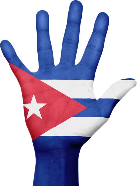 Cuba, Steag, Mână, Naţional, Degete