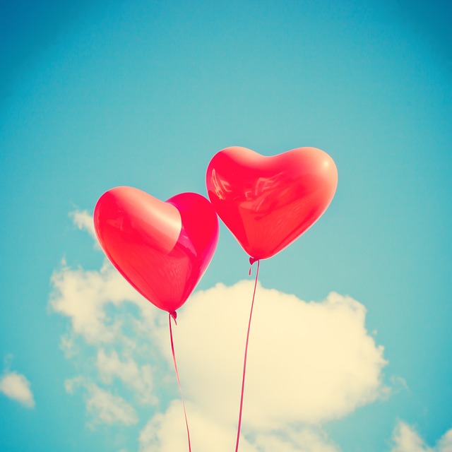 Balloons, hearts, love and red — photo by autumnsgoddess0