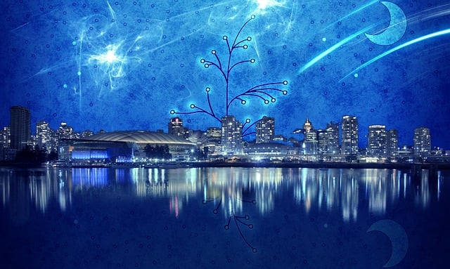 Download free HD stock image of Dream City Free dream city fairy tale illustration