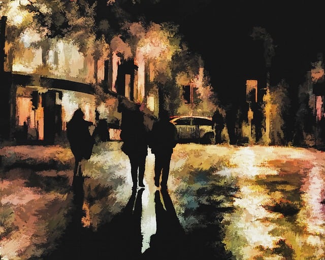 Free street colorful abstract illustration