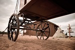 cowboy, cart, ranch