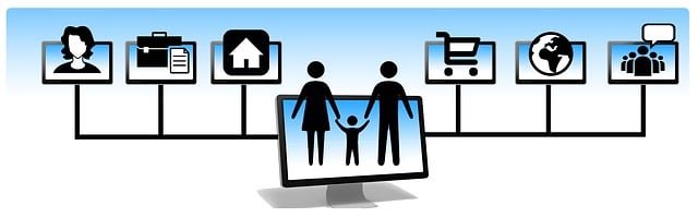 Free banner header network illustration