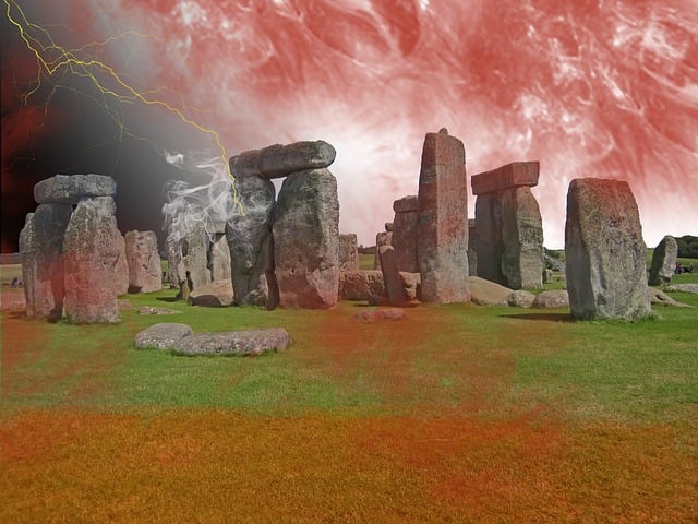Free holiday stonehenge england illustration