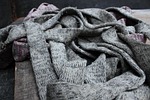 velvet scarves, scarf, iron gray