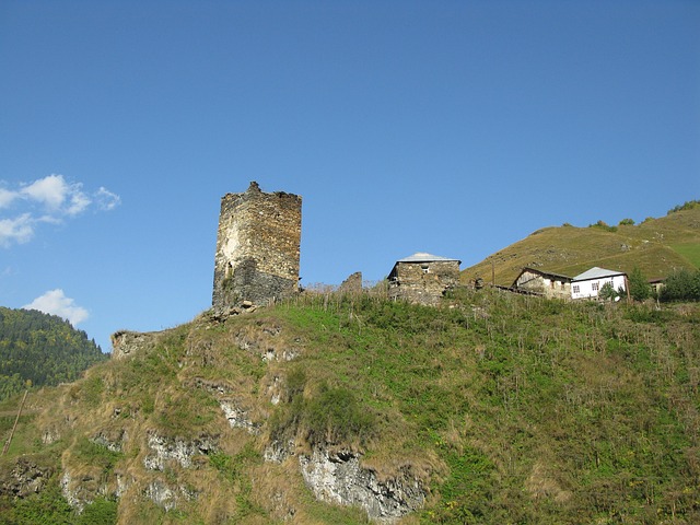 Montañas, Naturaleza, Primavera, Georgia