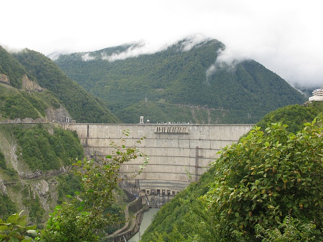 Represa, Paisaje, Naturaleza, Georgia