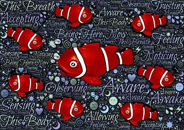 Free fish water consciousness illustration