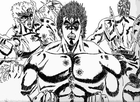 Ken, Kenshiro, Tegnefilm, Manga, Tegning