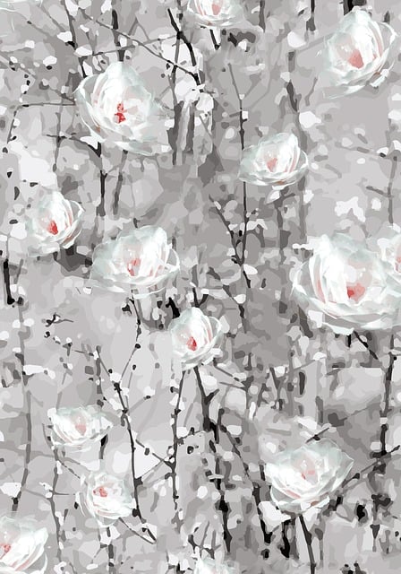 Free flower white snow illustration