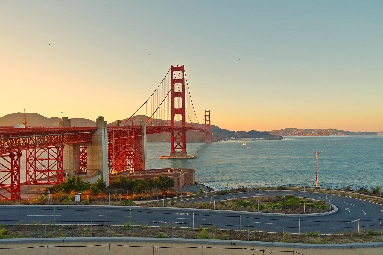 Golden Bridge - free online jigsaw puzzle photo