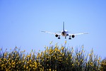 plane, landing, landscape