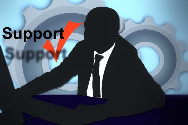 Mann, Silhouette, Zahnrad, Pc, Support