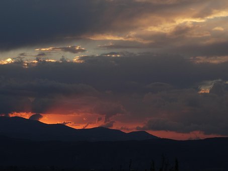 Solnedgang, Oransje, Himmel, Soloppgang