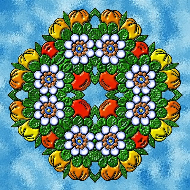 Free mandala background multicoloured illustration