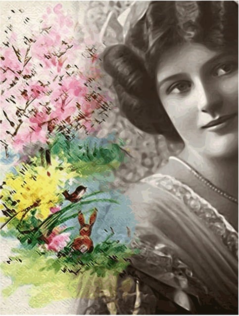 Kvinde, Dame, Fru, Natur, Blomster, Have