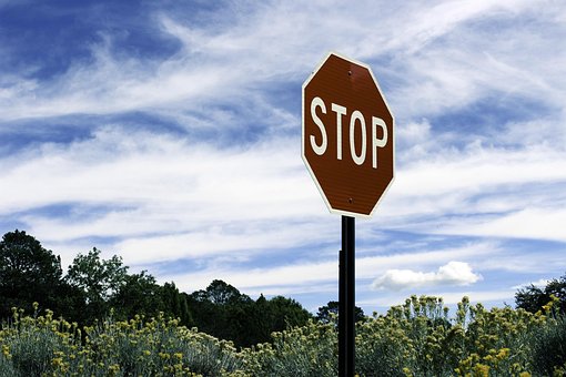 Free Stop Sign Landscape photo and picture