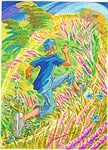 felt-tip pen drawing, figure, children's illustration
