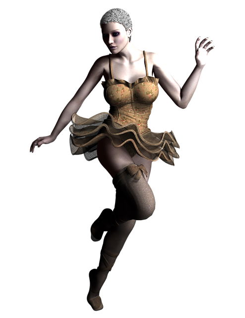 Free dancer woman tutu illustration