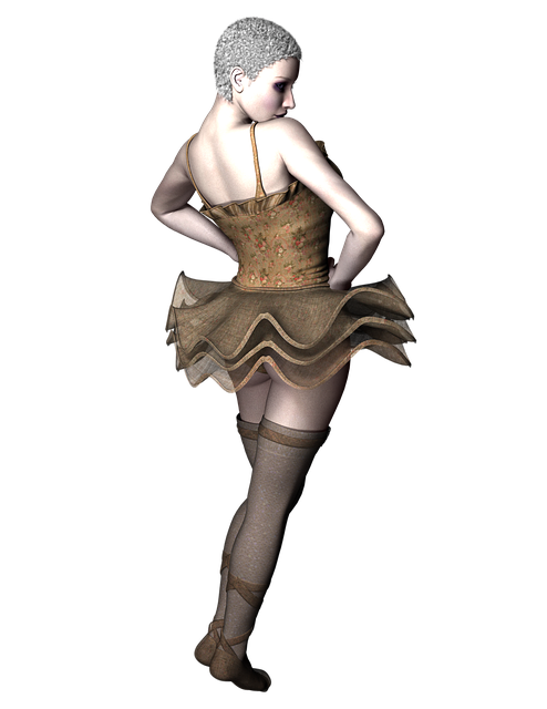 Free dancer woman tutu illustration