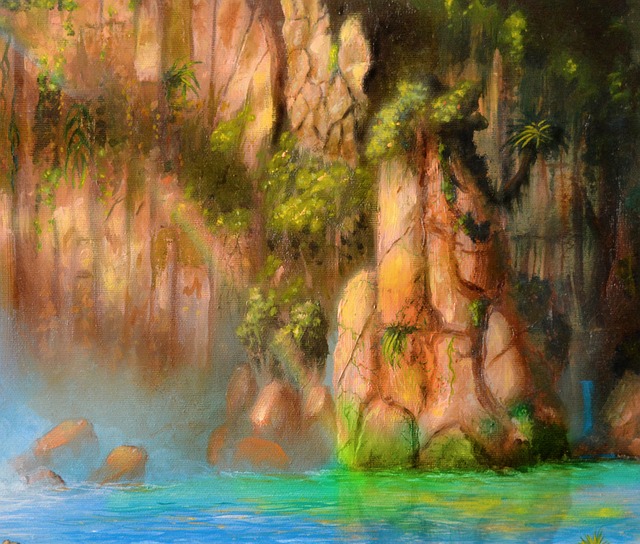 Felsen, Wasser, Dschungel, Regenbogen