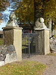 gateposts, stone, grind