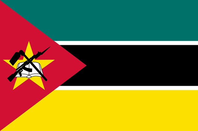 Free mozambique africa flag illustration