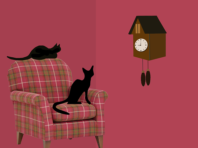 Free time clock wall illustration